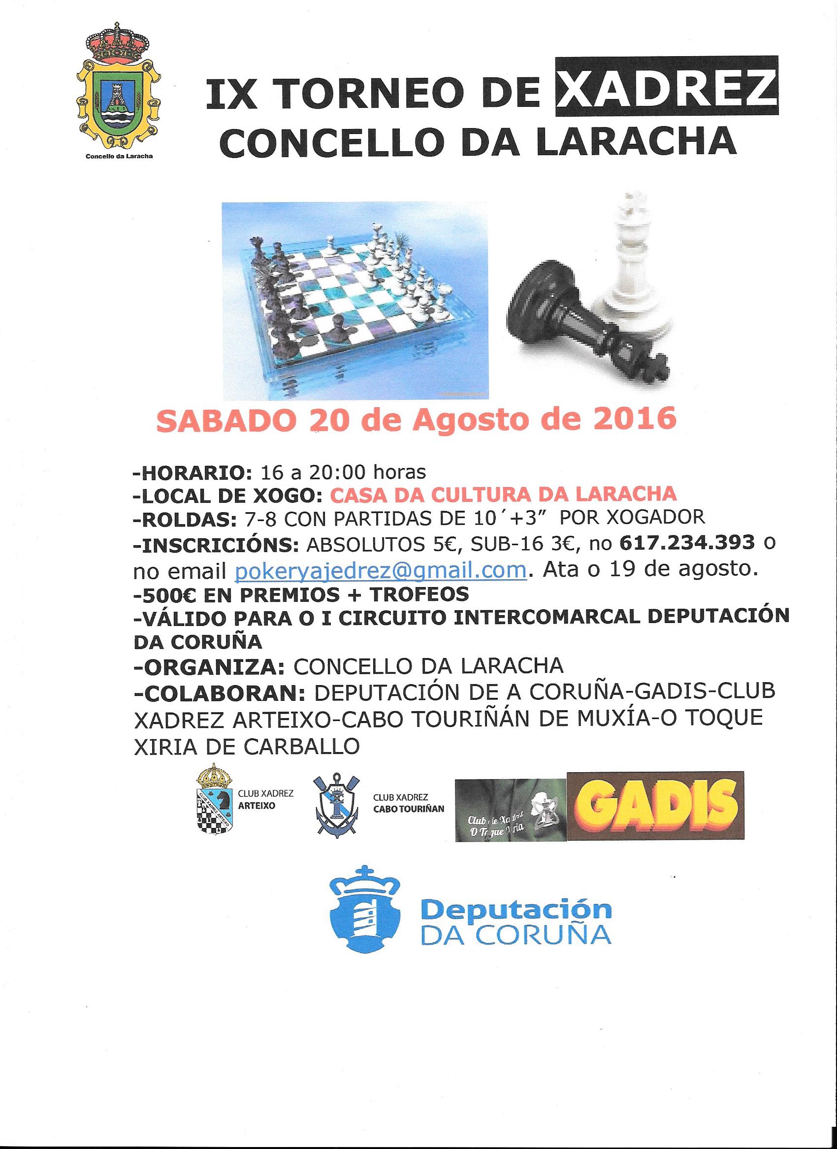 IX Torneo de xadrez Concello de A Laracha