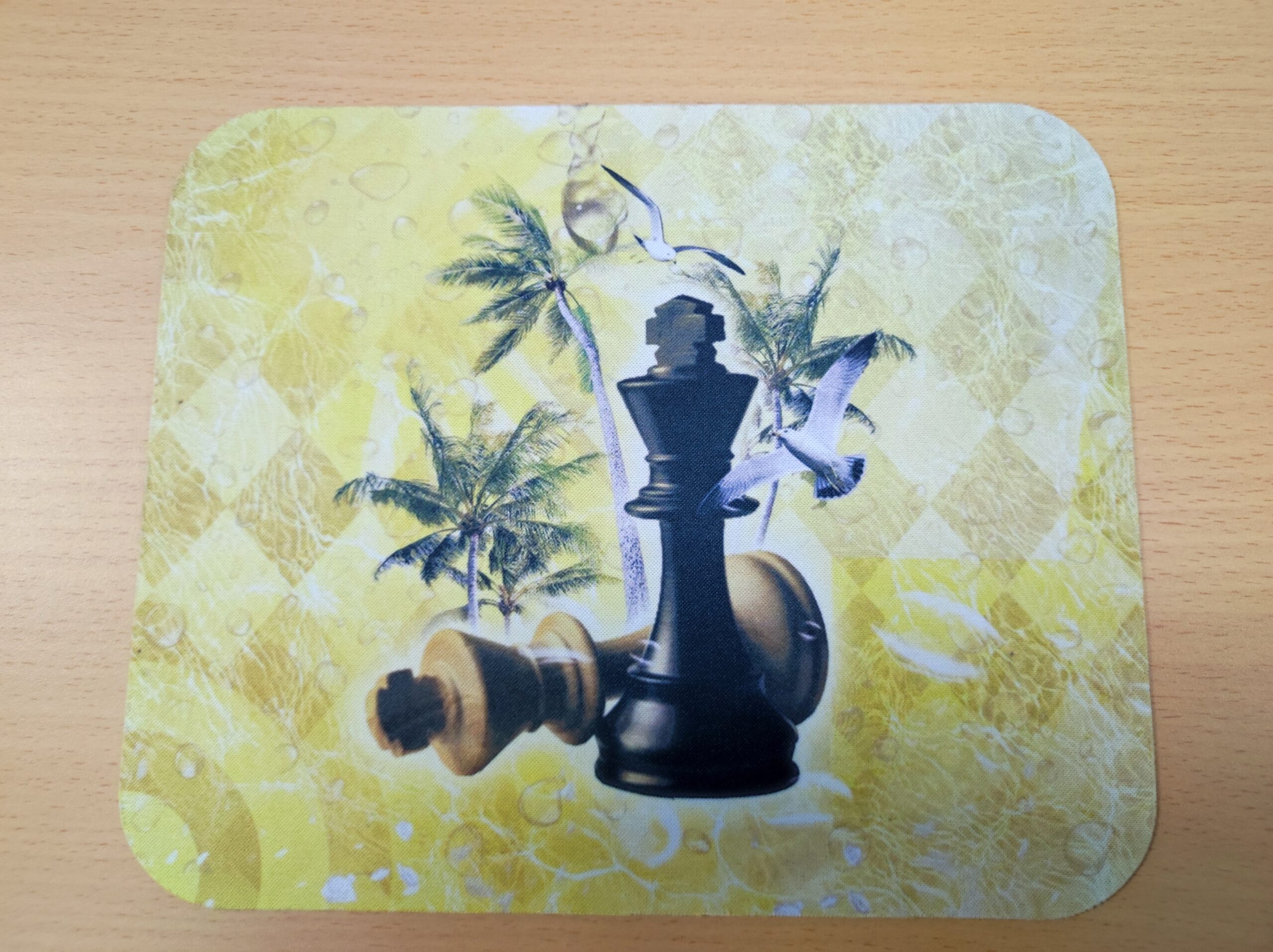 Alfombrilla ratón reyes amarillo