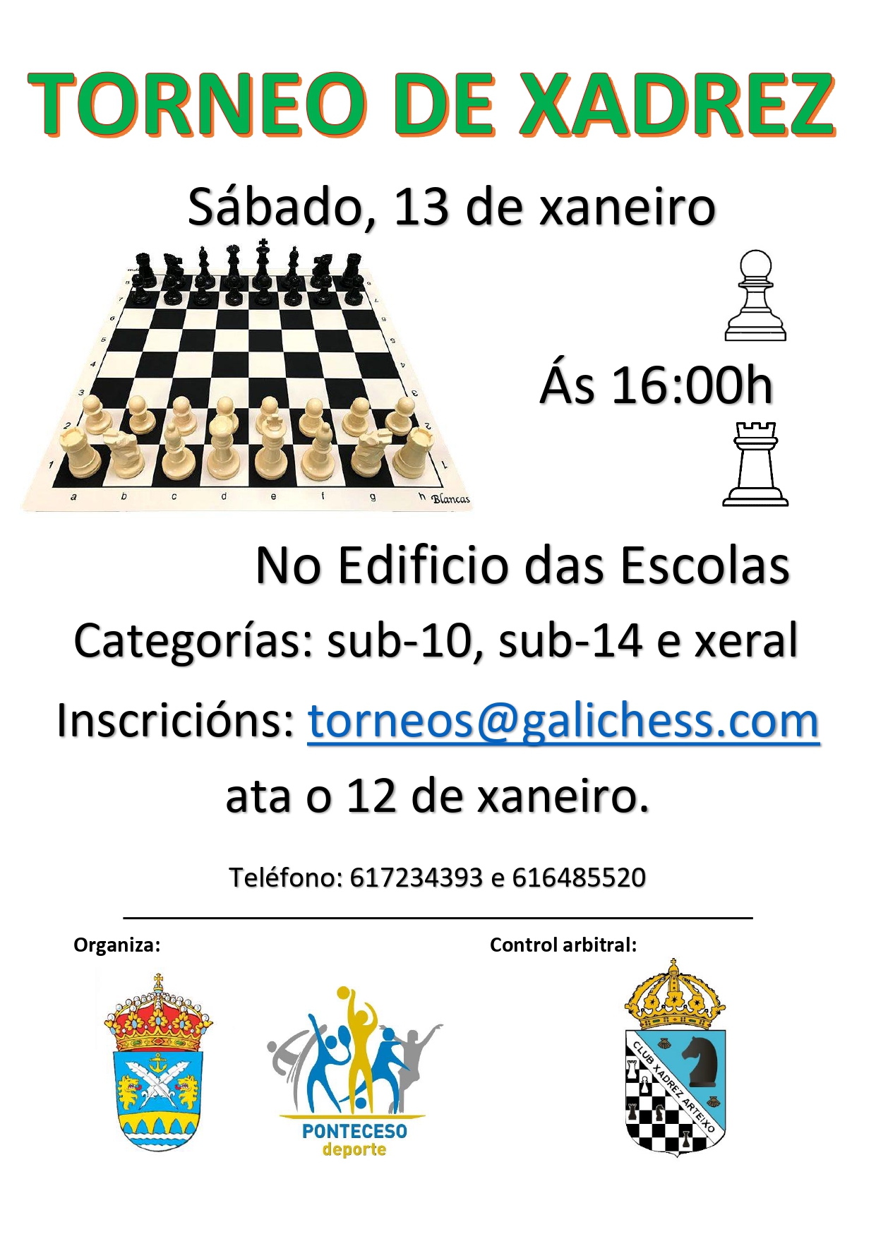 Bases do III Torneo “Xaque Mate”Eduardo Pondal en Ponteceso