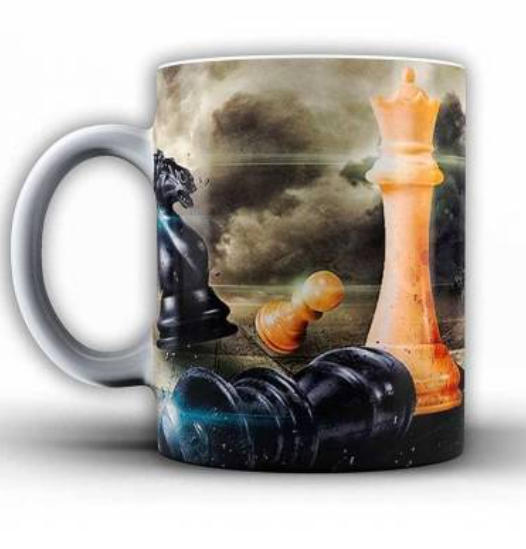 Taza motivo ajedrez 9