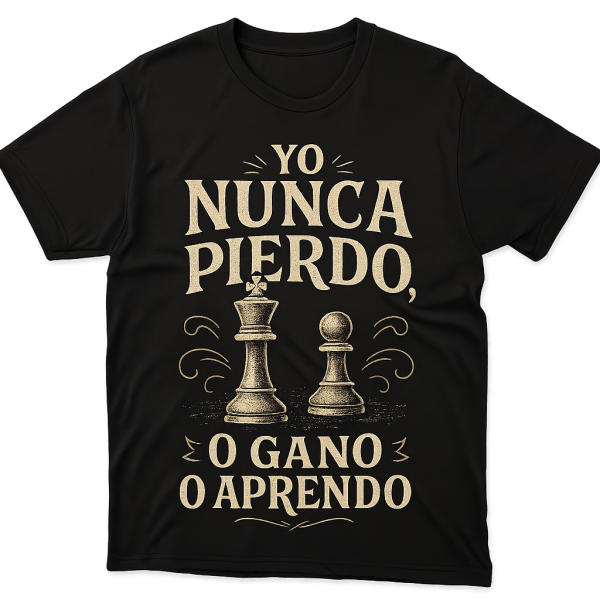 Camiseta Yo nunca pierdo, o gano o aprendo