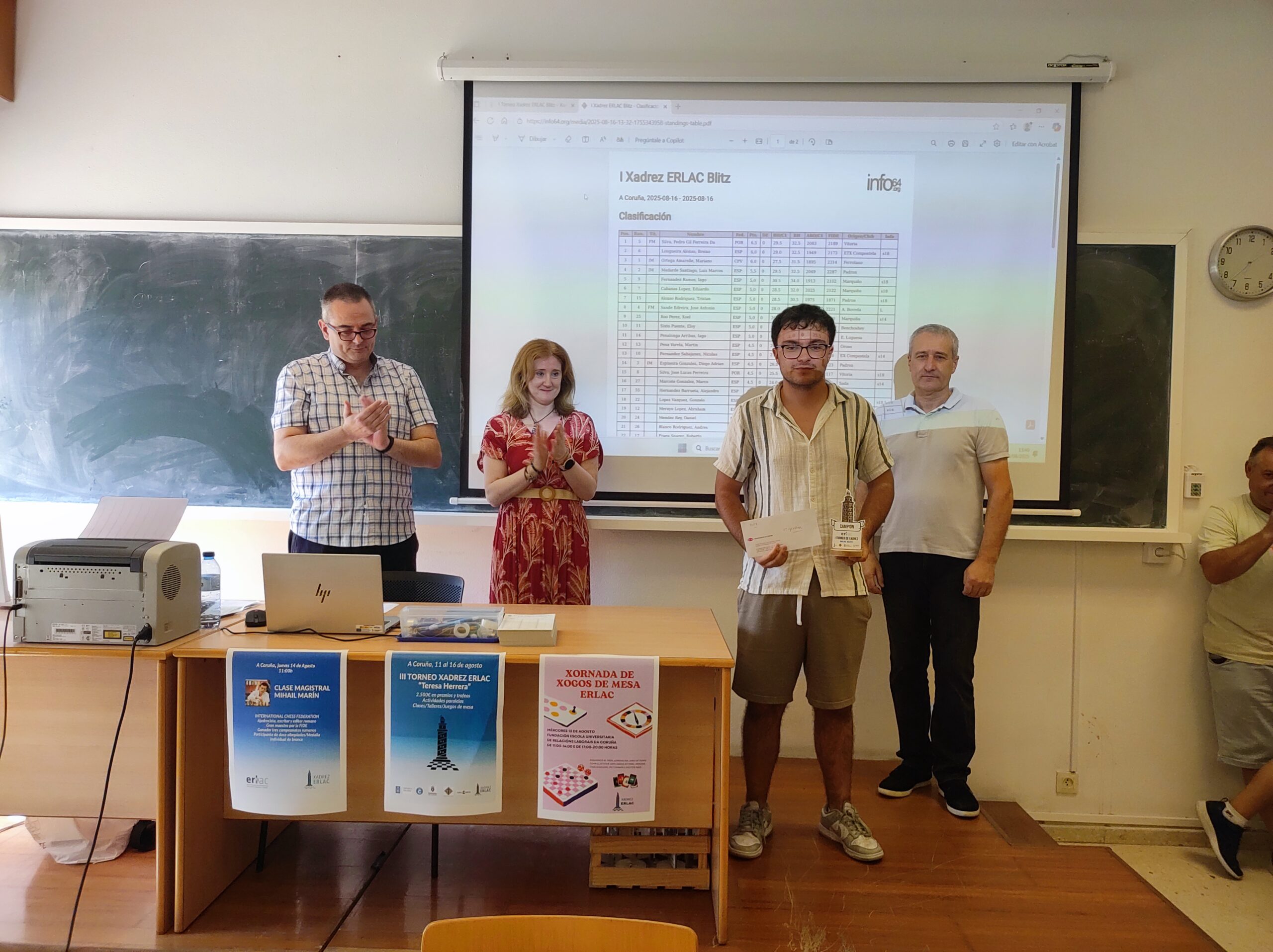 Final del I Xadrez ERLAC Blitz